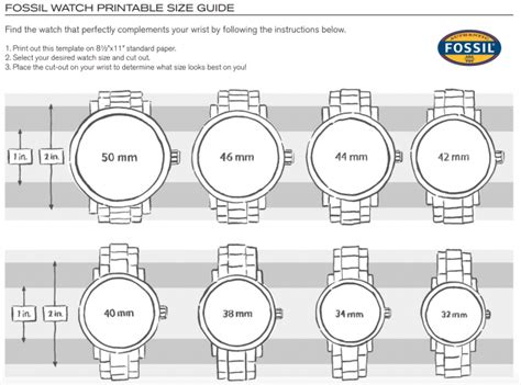 fossil watch battery size chart.